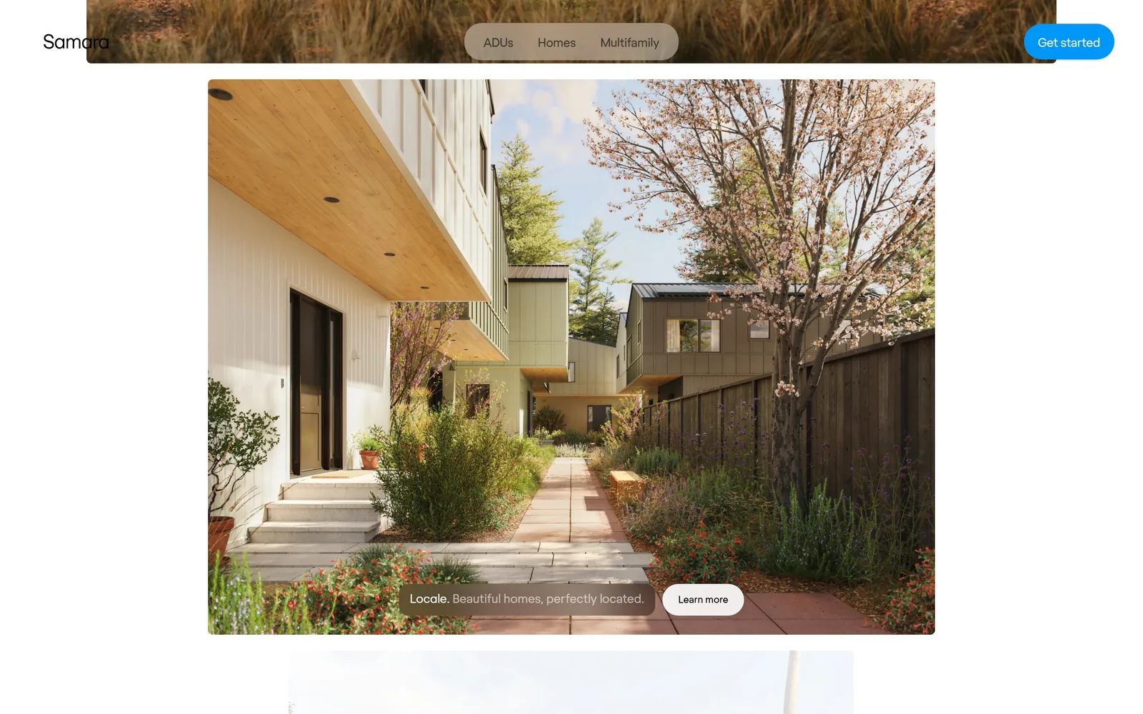 samara.com, construction website design: built like a product company rather than a builder