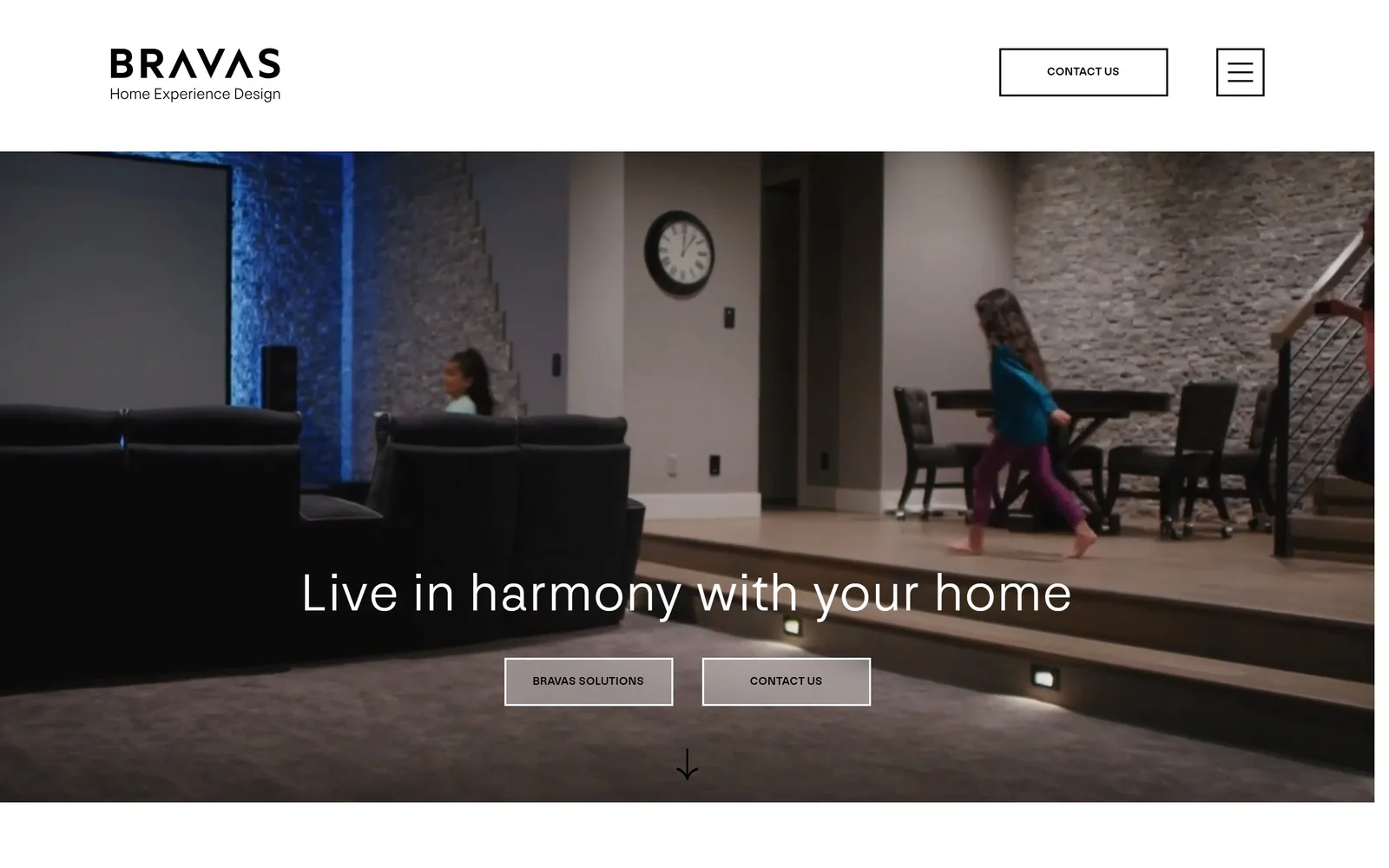 bravas.com, electrician website design: a hairline sans, widely tracked
